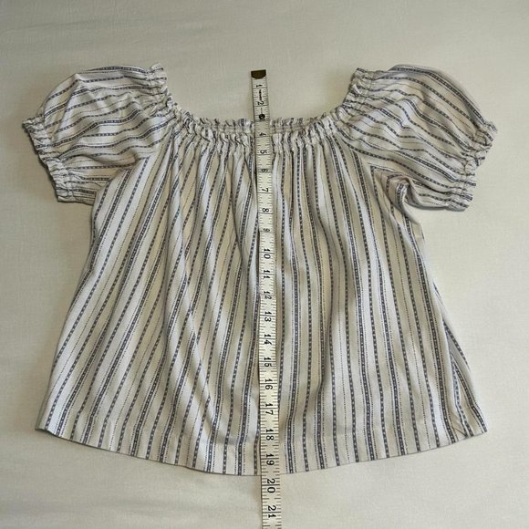 H&M Off-the-Shoulder Striped Shirt XS - Picture 5 of 7